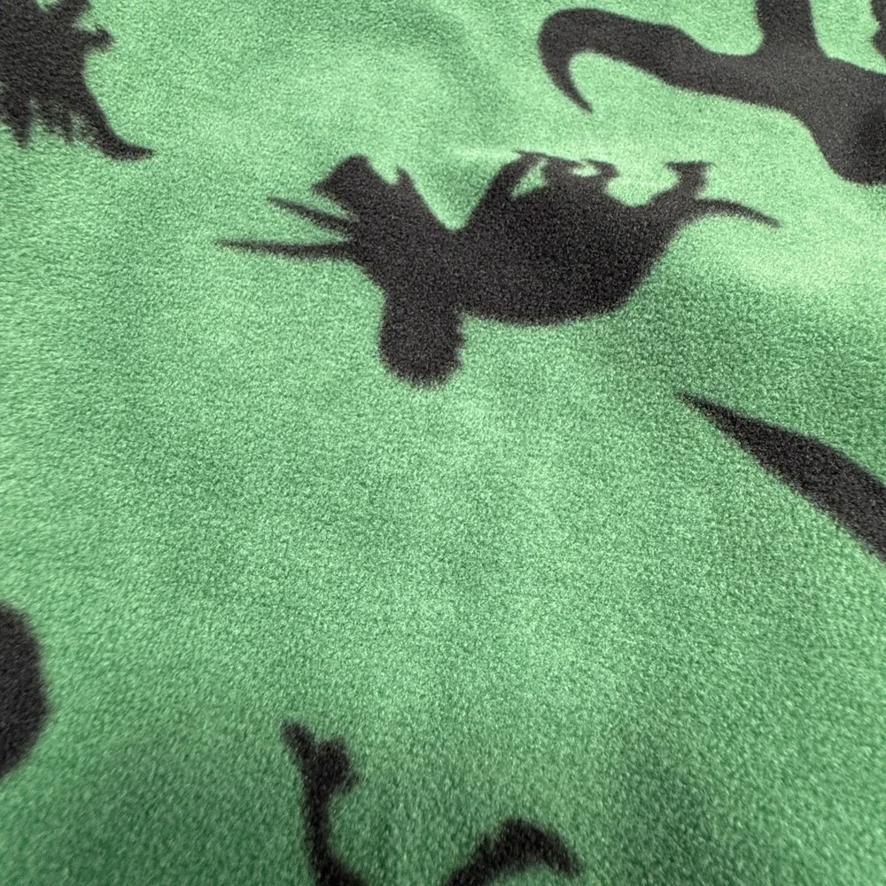 Carters Baby Boys Green Black Dinosaur Fleece Footed Sleeper Pajamas 12M